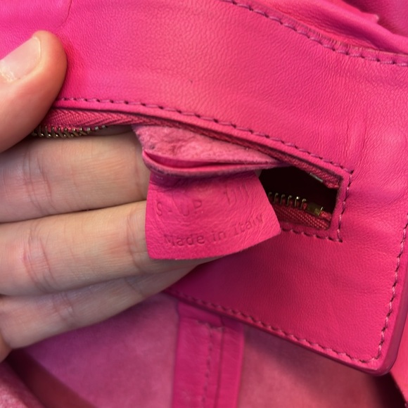 Celine 2011 Lambskin Vertical Bi-Color Cabas Hibiscus Tote Bag - Picture 13 of 13